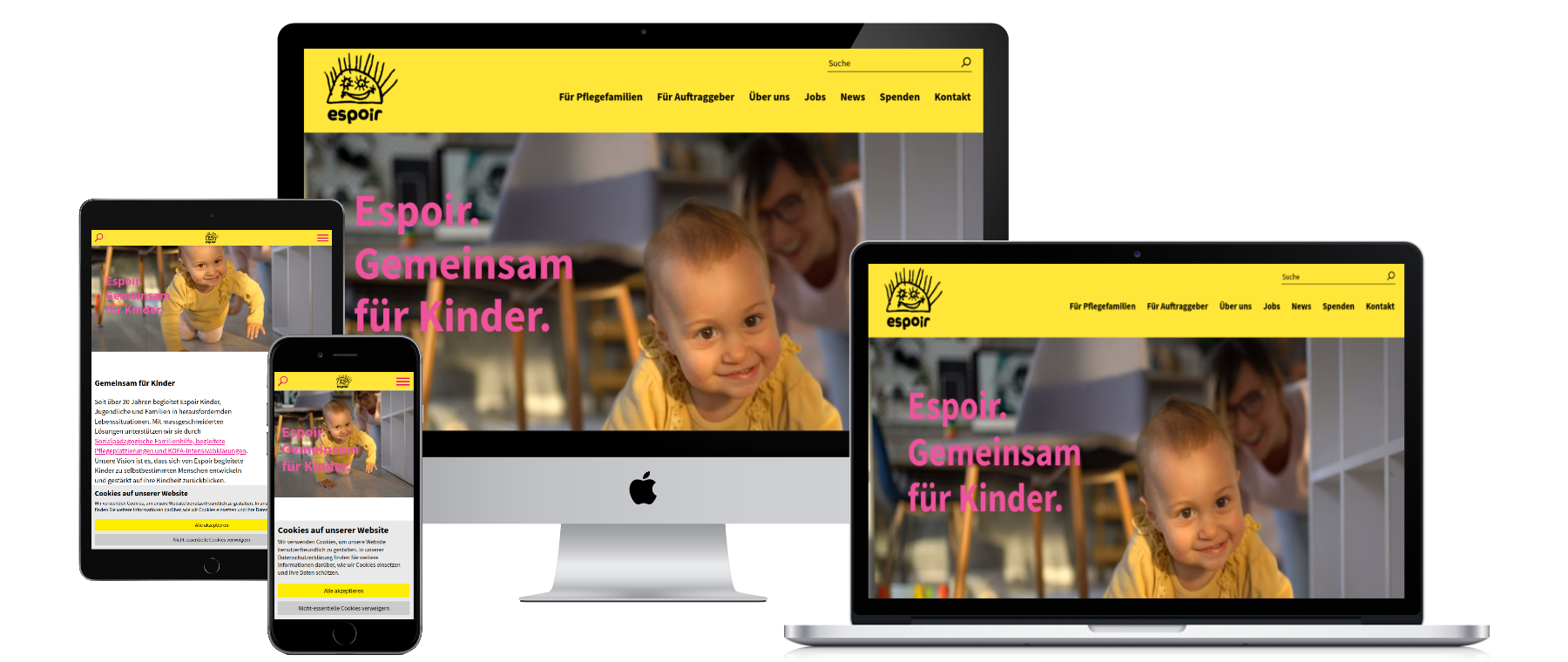 Espoir – eine Website, die alle erreicht